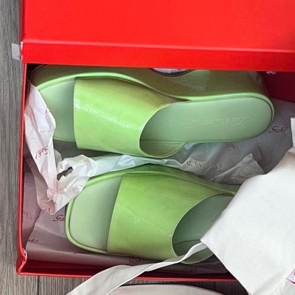 Platform Mules Light Green - Picture 2 of 2
